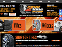 Tablet Screenshot of 2ndtimearoundtires.com